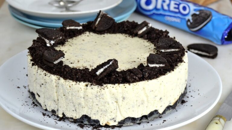 Tarta de oreo y chocolate blanco
