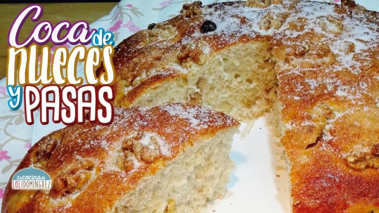 Receta pan quemado nueces y pasas