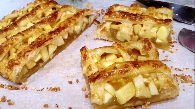 Tarta de cabello de angel y manzana