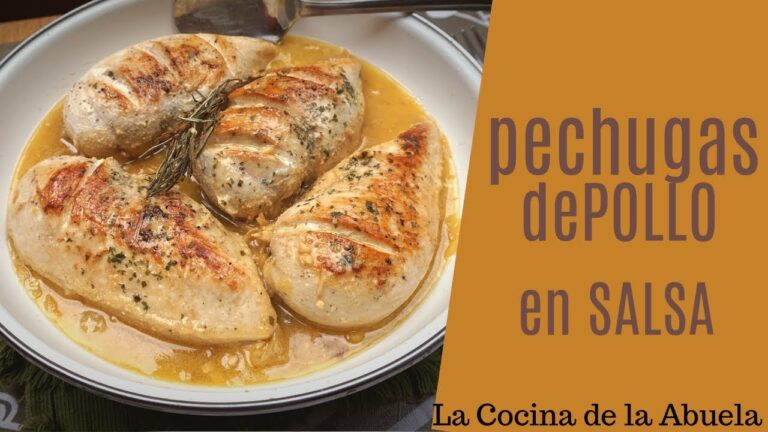 Pechugas de pollo en salsa de la abuela