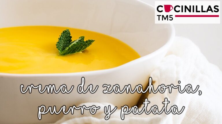 Crema de zanahoria y puerro thermomix