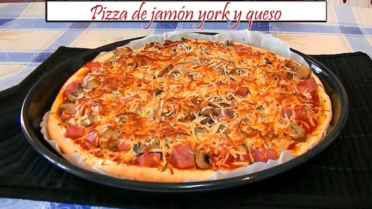Pizza jamon york y queso mercadona