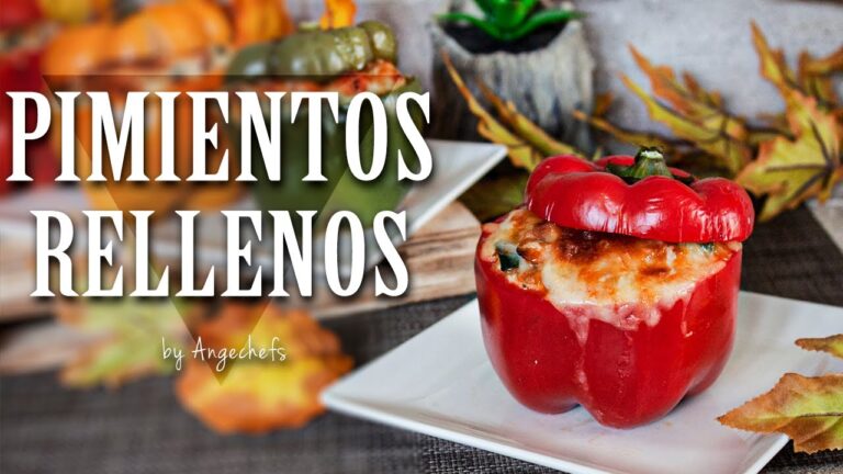 Pimientos rellenos de verduras al horno