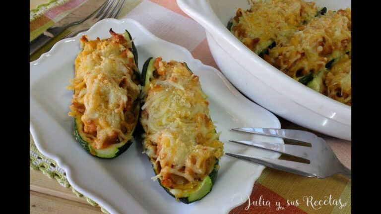 Cómo hacer calabacines rellenos de carne