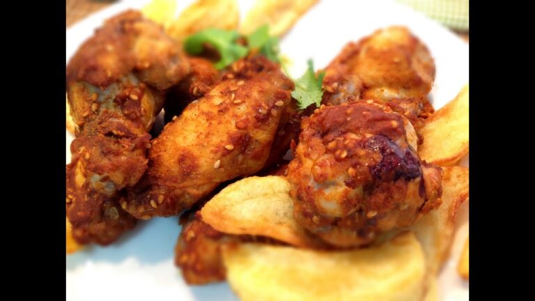 Alitas de pollo marinadas al horno