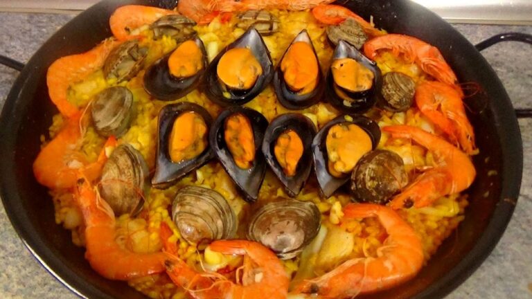 Recetas de paella de marisco facil