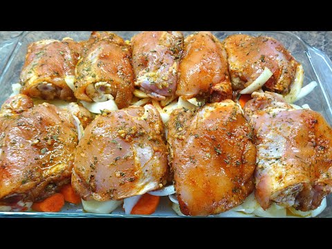 Contramuslos de pollo asado al horno