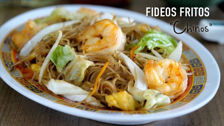 Receta fideos de arroz chinos fritos