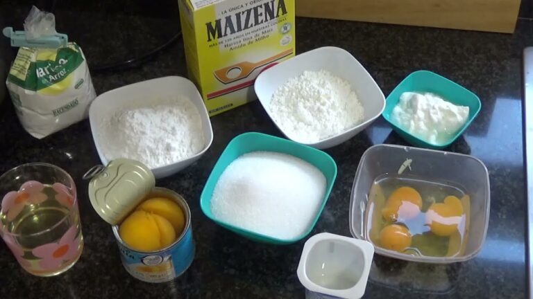 Bizcocho con harina de arroz y yogur