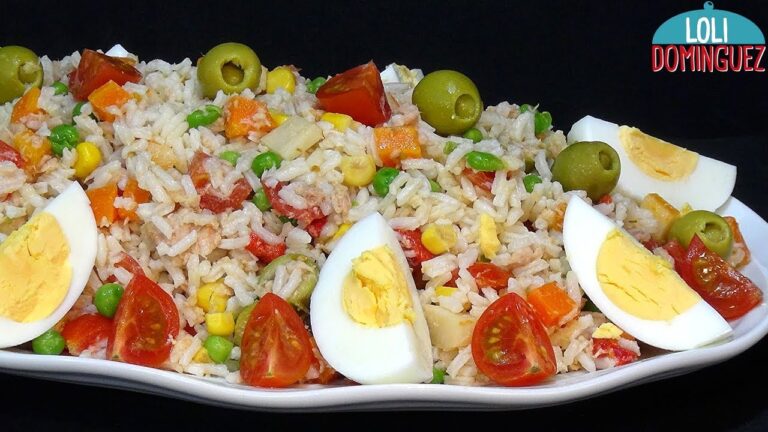 Cómo se hace la ensalada de arroz