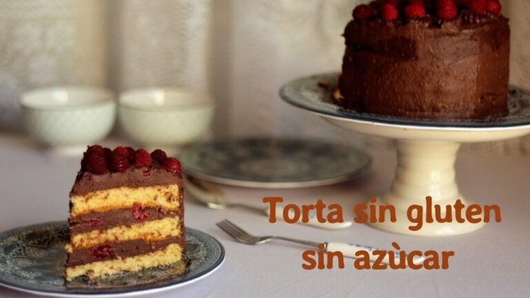 Bizcocho sin gluten y sin azucar
