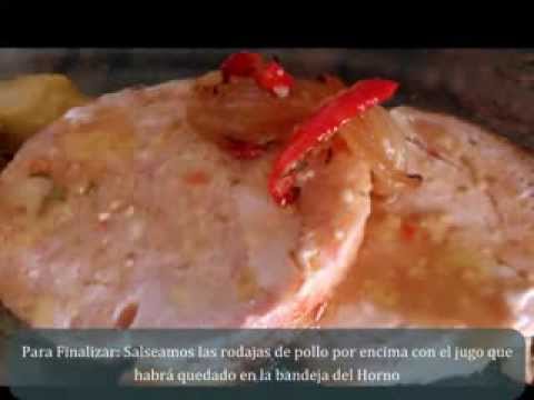 Muslos de pollo rellenos al horno con cerveza