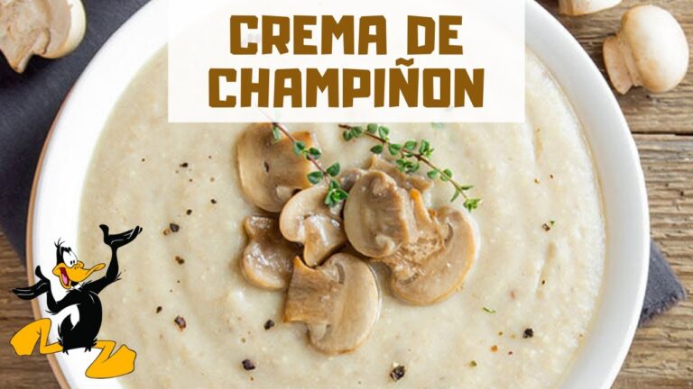 Crema de champiñones receta dela abuela