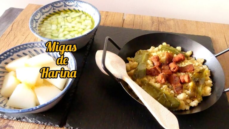 Como se hacen las migas de harina