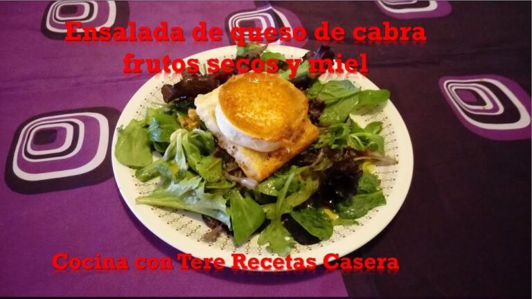 Ensalada de queso de cabra y miel