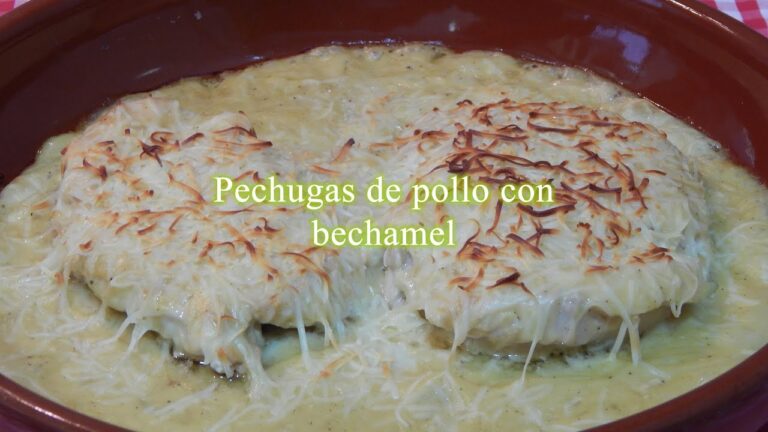 Pechugas de pollo con bechamel al horno