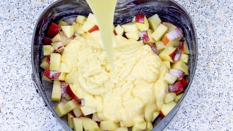 Tarta de manzana sencilla y sabrosa en 5 minutos
