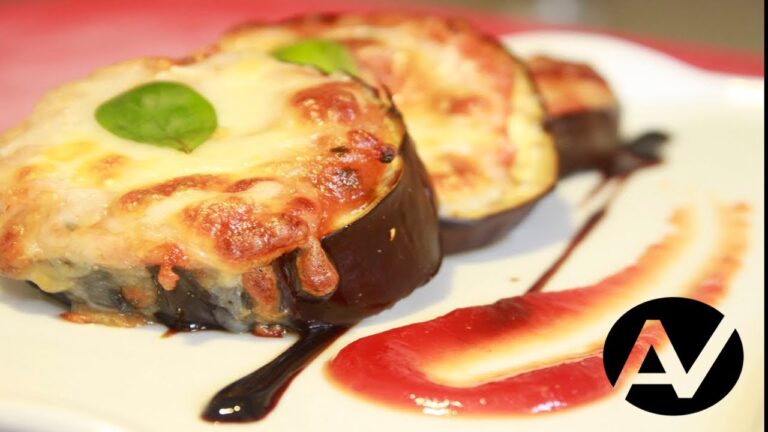 Berenjenas al horno con tomate y mozzarella