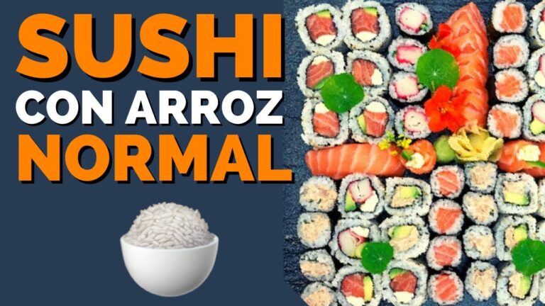 Se puede hacer sushi con arroz normal