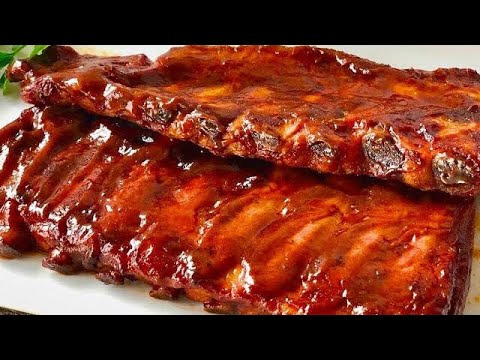 Costillas de cerdo con salsa barbacoa