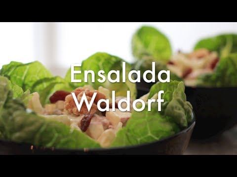Ensalada de apio manzana y nueces
