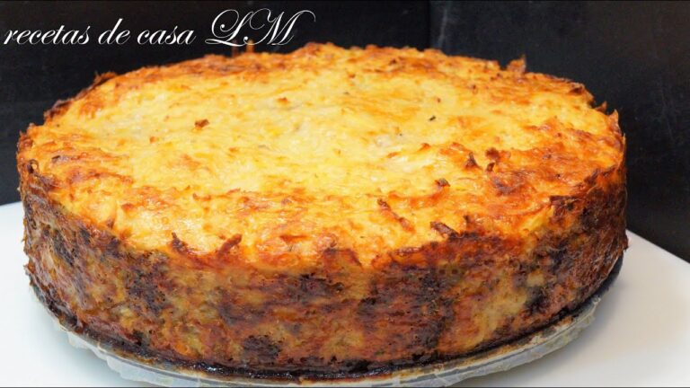 Pastel de carne picada fácil y rapido