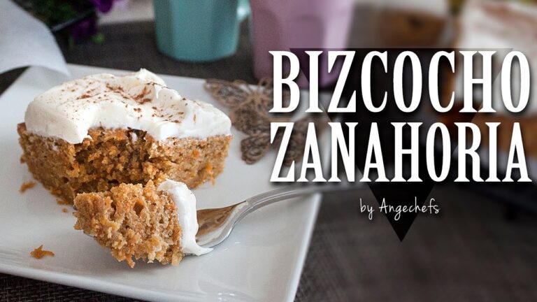 Bizcocho de zanahoria con frosting de queso