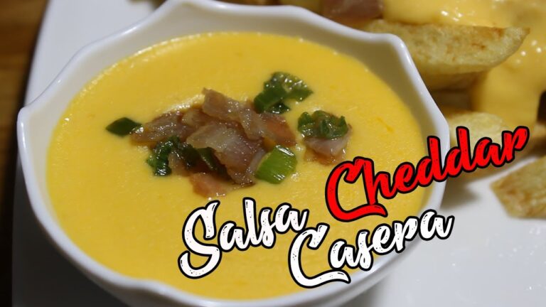 Como hacer salsa cheddar para papas fritas