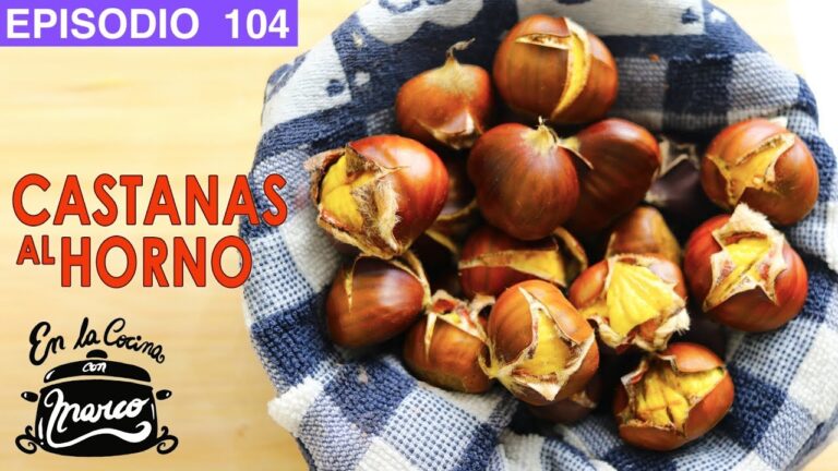 Castañas al horno faciles de pelar