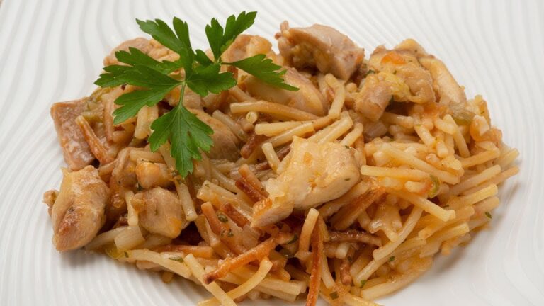 Pasta con pollo y verduras arguiñano