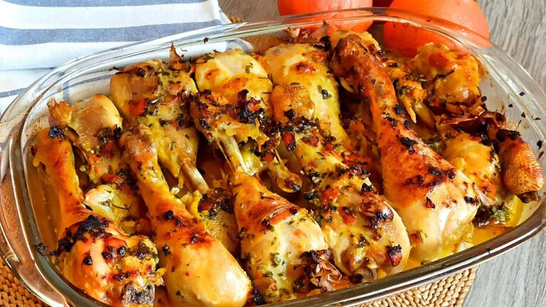 Muslos de pollo ala naranja al horno