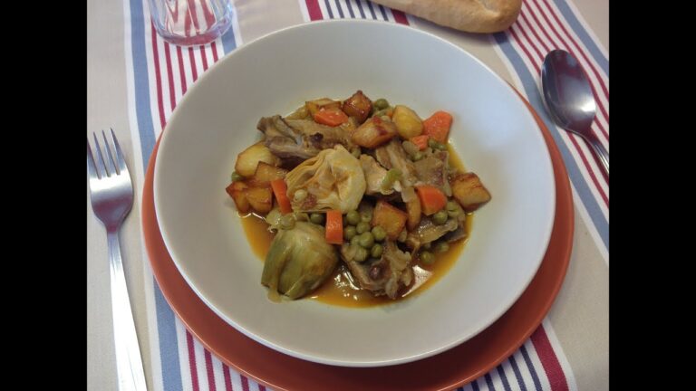 Menestra de verduras con carne de cordero