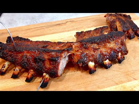 Costillas de cerdo con miel y mostaza