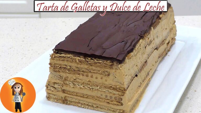 Tarta de dulce de leche y galletas
