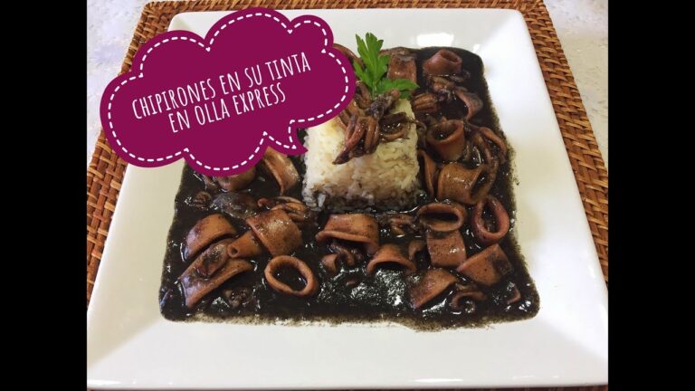 Calamares en su tinta olla rápida