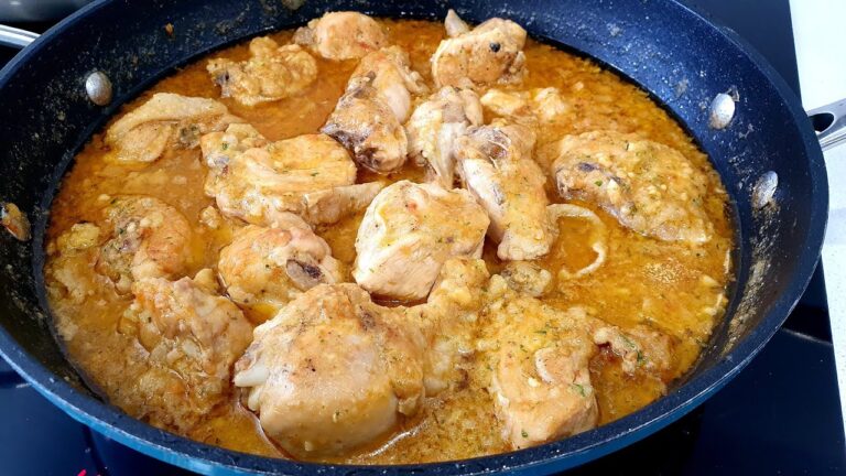 Pollo en salsa de almendras de la abuela