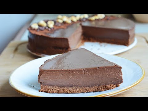 Tarta de chocolate con base de galletas