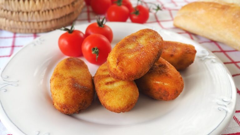 Croquetas de jamon york y huevo