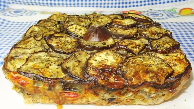 Cómo se hace el pastel de berenjena