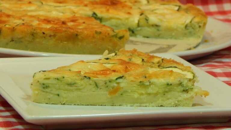 Pastel de calabacín al horno sin nata