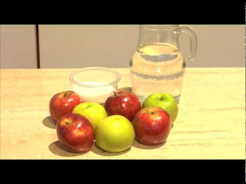 Como hacer un zumo de manzana