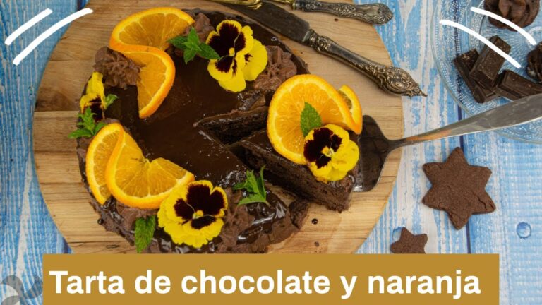 Tarta de naranja y chocolate thermomix