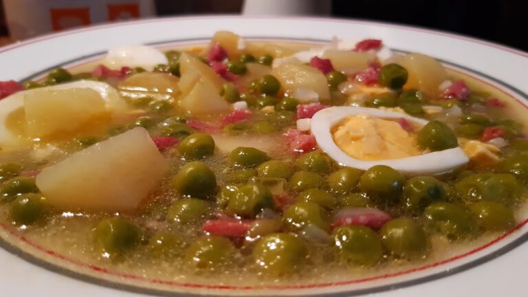 Guisantes con jamón receta dela abuela