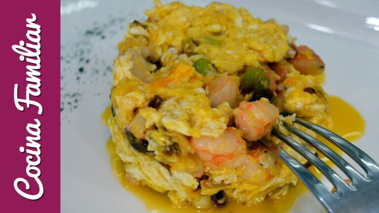 Revuelto de ajetes y gambas congelado