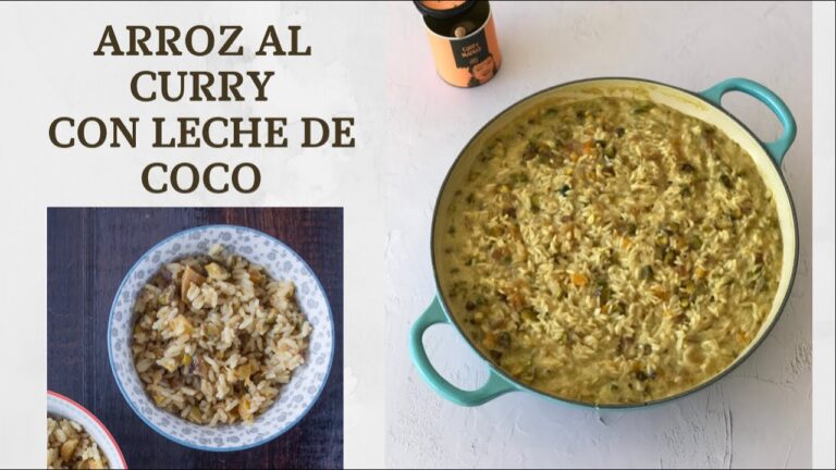 Arroz al curry con leche de coco