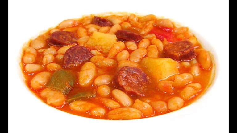 Receta de judias blancas con chorizo