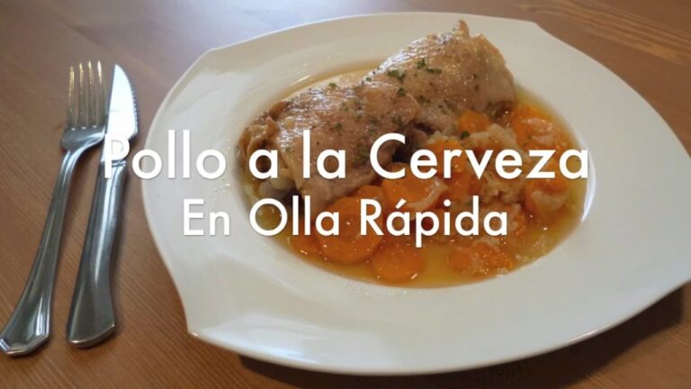 Pollo a la cerveza en olla express