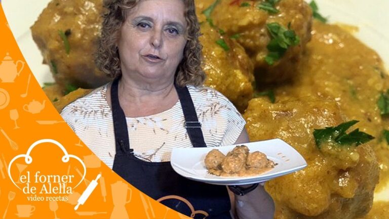 Receta albondigas en salsa de almendras