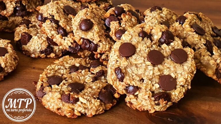 Galletas de avena y chocolate fit