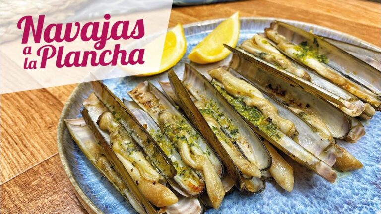 Receta de navajas a la plancha